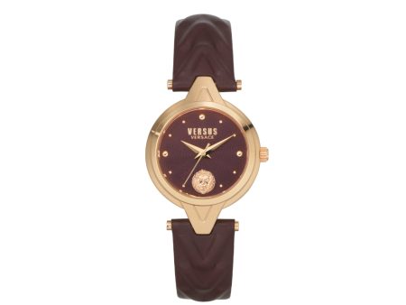 Versus Forlanini Women Burgundy Watch Online Sale