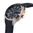 Cerruti 1881 Nogaredo Men  Blue  And Rose Gold Watch Online now