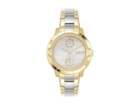 Versus Aymard Women Silver And Gold Watch Online Sale