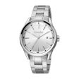 Smalto Men Watch  Silver Color Case, Silver Dial, Stainless Steel Metal Bracelet Discount