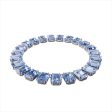 Swarovski Millenia Necklace, Octagon Cut Crystals, Blue, Rhodium Plated For Cheap