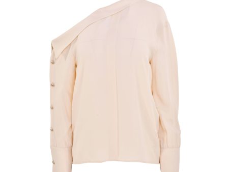 Simona Corsellini Off Shoulder Long Sleeve Blouse Hot on Sale