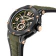 Cerruti 1881 Velletri Men  Rose Gold Black And Olive Watch Online now