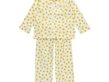  Molo Bolso Kids Smiley Print Pajama Set For Discount