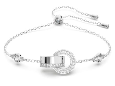 Swarovski Hollow Bracelet White Rhodium plated Cheap