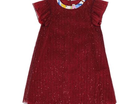 Emilio Pucci Tulle Maroon Dress SS22 Fashion