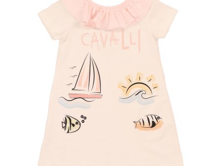 Roberto Cavalli Kids Pink Dress Hot on Sale