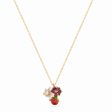 Les Nereides Raspberry And Flower Pendant Necklace Discount