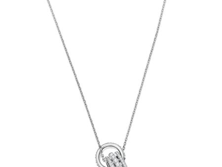 Swarovski Further Pendant White, Rhodium Plated Online Hot Sale