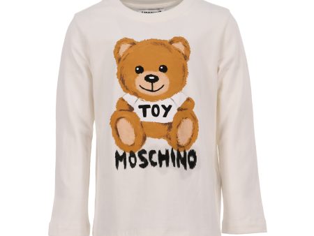 Moschino Kids White Teddy Bear Set T-shirt on Sale