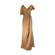 AMSALE Women s Asymmetrical ruffle sleeve Evening Gown For Discount