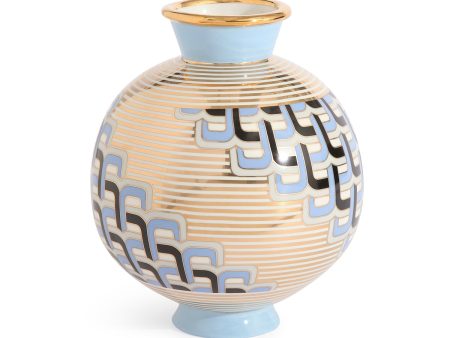 Jonathan Adler Versailles Puzzle Vase Blue Online Sale