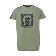 Aigner Kids Green Logo Print T-Shirt Hot on Sale