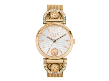 Versus Iseo Women White And Rose Gold Watch Supply