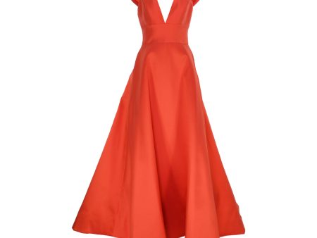 Amsale V-Neck Evening Gown Sale