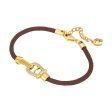 Aigner  Women Brown and Gold-Plated Bracelet Discount