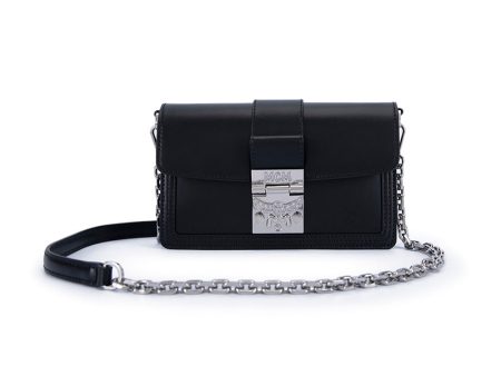 MCM Gretl Visetos Crossbody Bag Black  Mini Hot on Sale