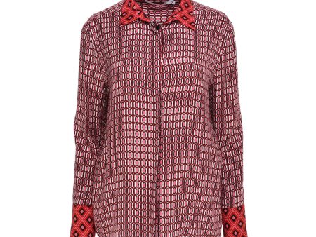 Simona Corsellini Women s Geometric Print Pink Shirt Discount