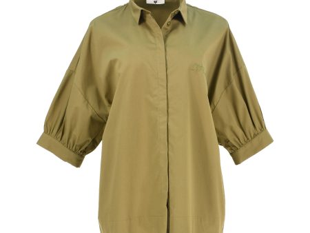 Twinset Women s Poplin Shirt With Embroidery For Sale