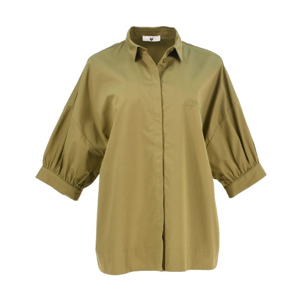 Twinset Women s Poplin Shirt With Embroidery For Sale