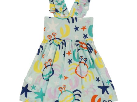 Stella McCartney Kids Cotton Blue Dress SS22 For Discount