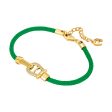 Aigner  Women Green andGold-Plated Bracelet Supply