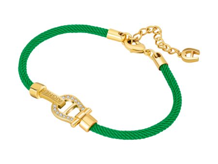 Aigner  Women Green andGold-Plated Bracelet Supply