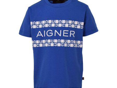 Aigner Kids Blue T-Shirt For Sale