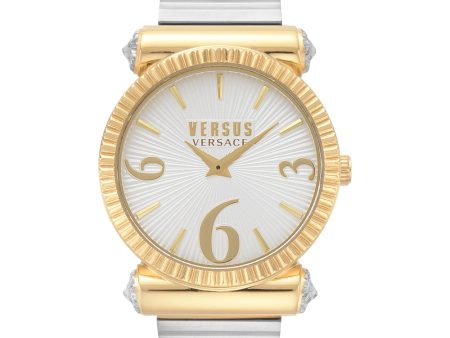 Versus Ripublique Women Silver And Gold Watch Online Hot Sale