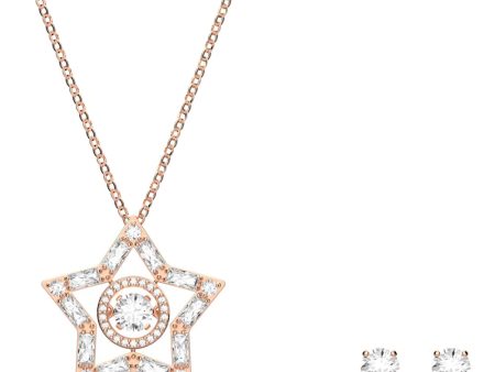 Swarovski Stella Set Star White Rose-gold tone plated Discount