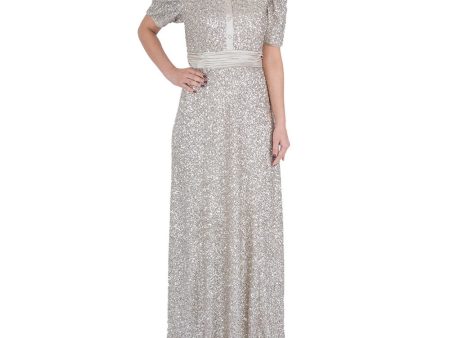 Theia Phoebe Sequin Shirt  Gown Online