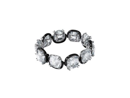 Swarovski Harmonia Bracelet, Cushion Cut Crystals, White, Mixed Metal Finish Online Hot Sale