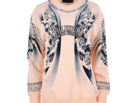 Alberta Ferretti Women s Pink Sweatshirt With Print Fashion