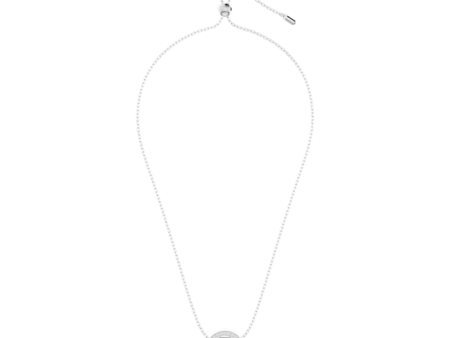 Swarovski Hollow Necklace with Pendant Circle White Rhodium plated Fashion