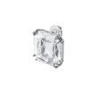 Swarovski Mesmera Earring, Square Cut Crystal, White, Rhodium Plated Discount