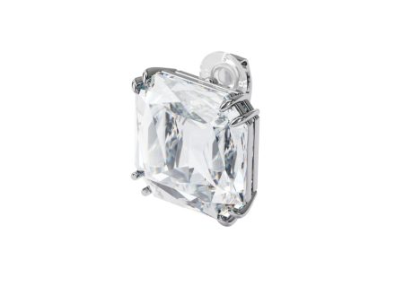 Swarovski Mesmera Earring, Square Cut Crystal, White, Rhodium Plated Discount