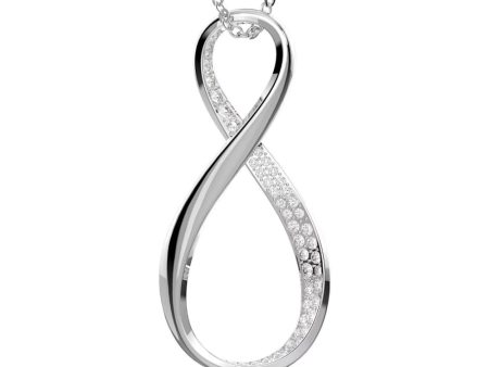 Swarovski Exist Pendant Infinity White Rhodium plated Online now