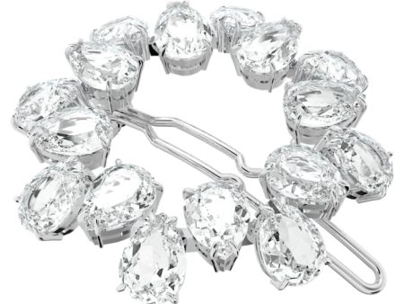 Swarovski Hair Clip Pear cut crystals White Rhodium plated Online