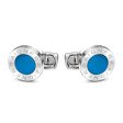 Aigner  Silver And Dark Blue Cufflink on Sale