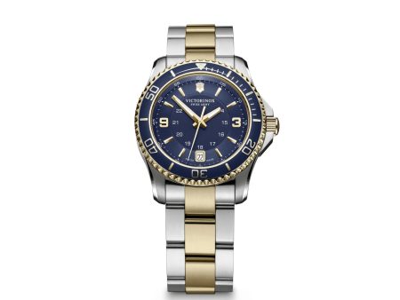 Victorinox Maverick Gs Small 2-Tone Blue Bezel Blue Dial  Women s Watch Online