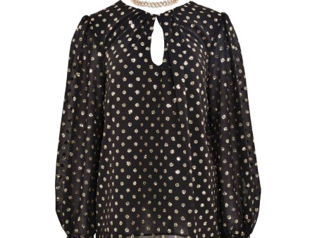 Simona Corsellini Silk Blend Long Sleeve Blouse For Discount