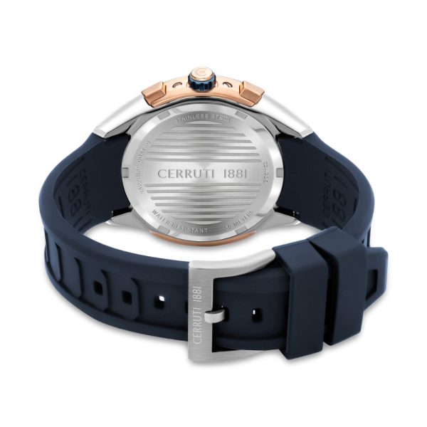 Cerruti 1881 Nogaredo Men  Blue  And Rose Gold Watch Online now