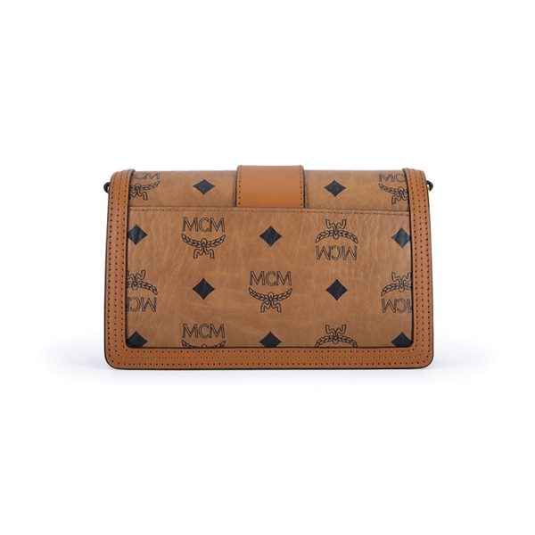 MCM Gretl Visetos Crossbody Bag Cognac  Mini For Discount