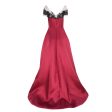 AMSALE Mikado Illusion Evening Gown Online Sale