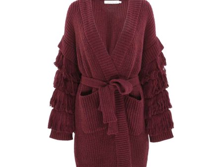 Simona Corsellini Long Fringe Sleeves Cardigan Online