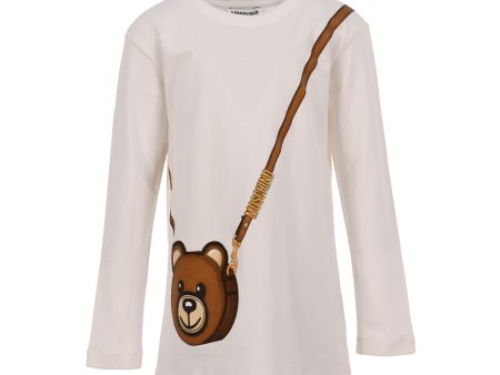 Moschino Kids Girl s White Teddy Bear T-Shirt Fashion