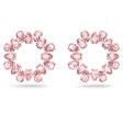 Swarovski Millenia Hoop Earrings Pear cut crystals Pink Rose-gold tone plated on Sale