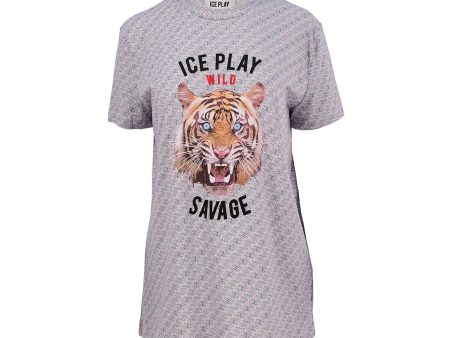 Ice Play Women s Tiger Print T-Shirt Online now