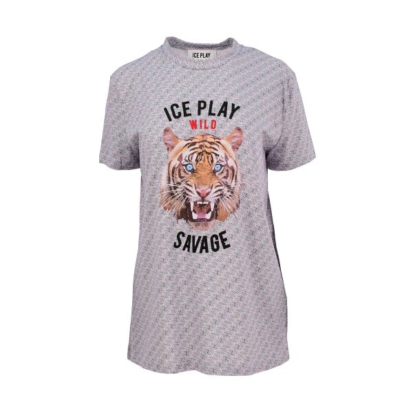 Ice Play Women s Tiger Print T-Shirt Online now