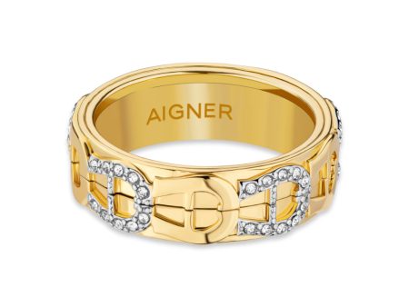 Aigner  Women Silver And Gold Ring Online now